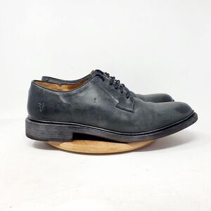 Frye Shoes Mens 12 D James Oxford‎ Black Leather Lace Up Mexico